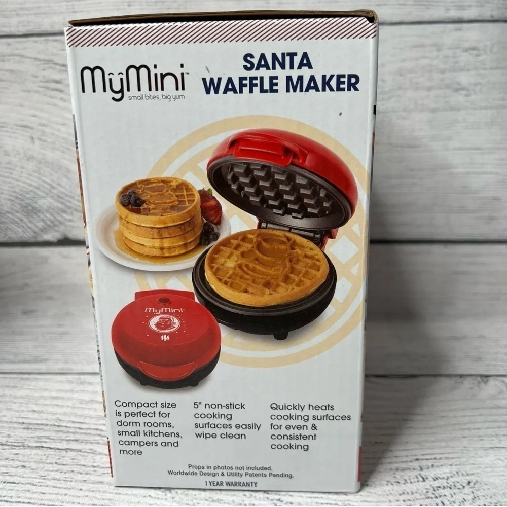 MY Mini Limited Edition Santa Waffle Maker